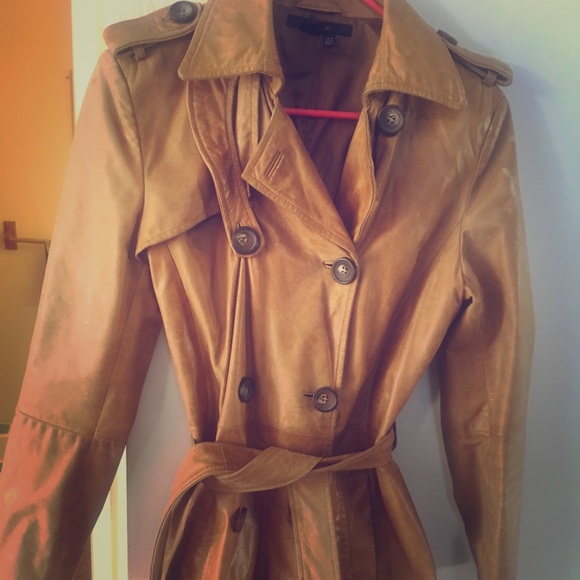 zara leather trench